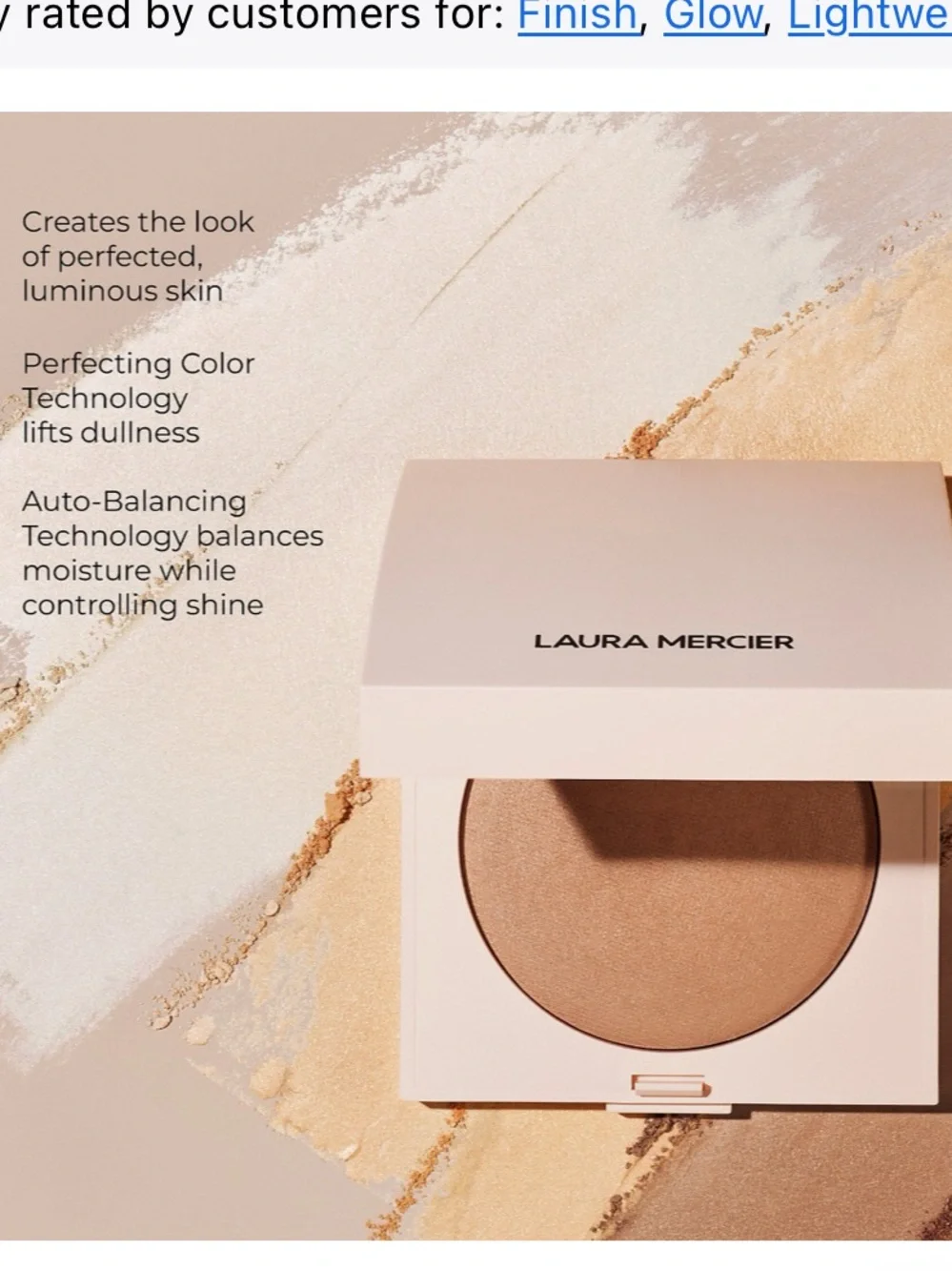 laura mercier Pressed Setting Powder Compact in Translucent